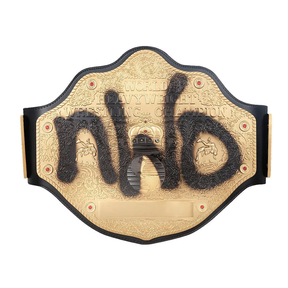 nWo Spray Paint WCW Championship Inspired Title Belt